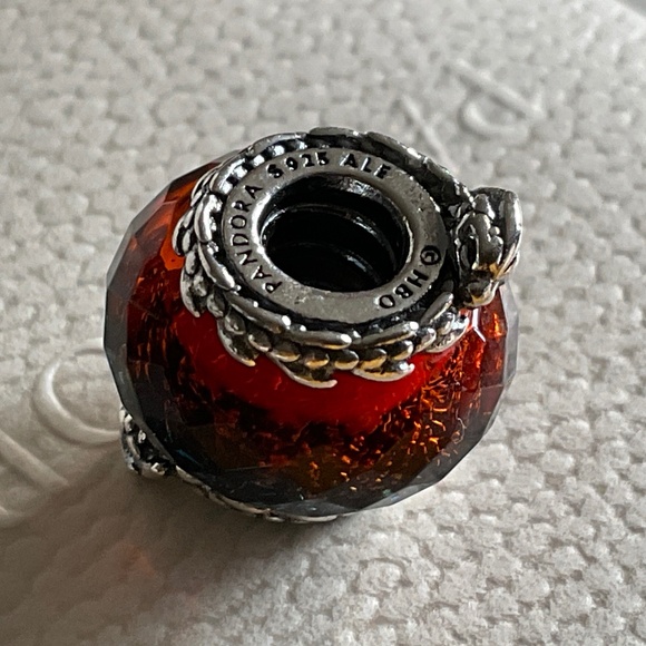 Pandora Red and Silver Bracelet Charm - Picture 4 of 6